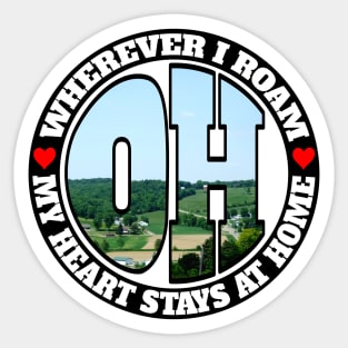 Heart Stays Home - Ohio Sticker